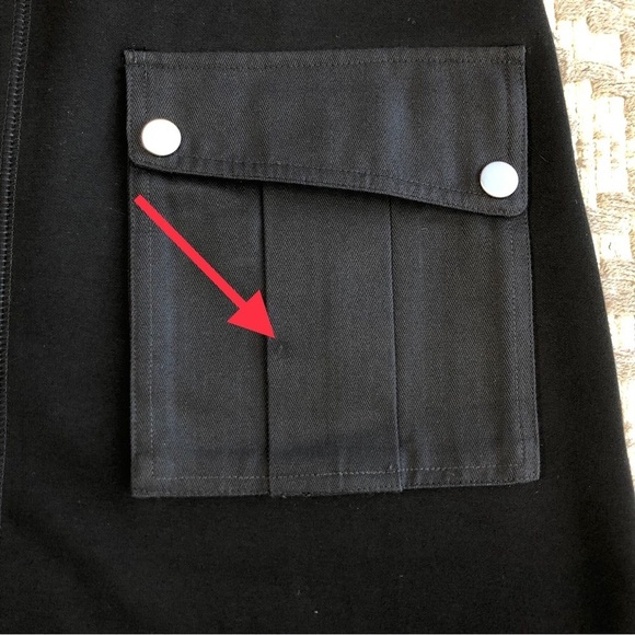 Marc by Marc Jacobs skirt black front pocket detail size small skirt - Picture 5 of 12